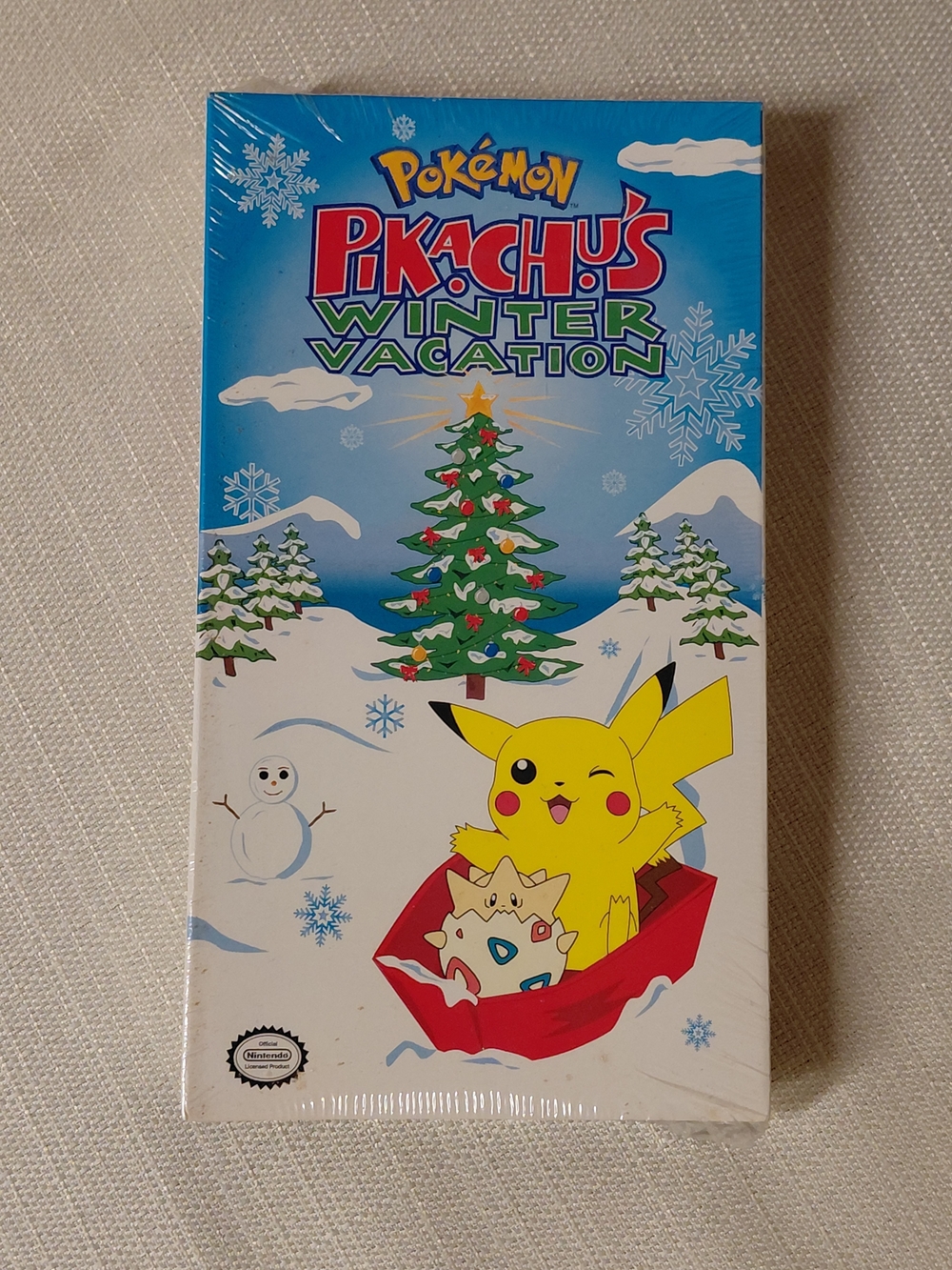 VTG Nintendo Pokémon Pikachu's Winter Vacation VHS 1999 *Still In Plastic *New